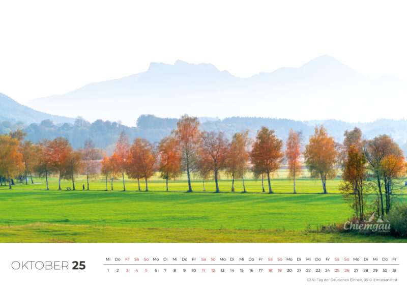 CHIEMGAU WANDKALENDER 2025 13